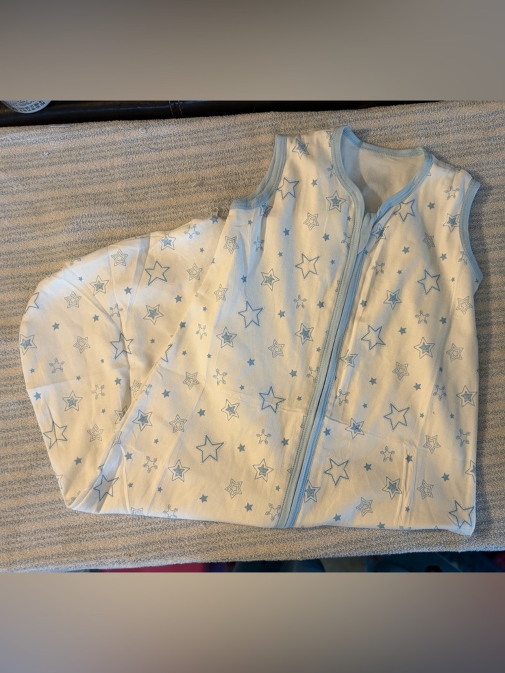 Blue & White Star Print Kids Pajamas Sleep Sack